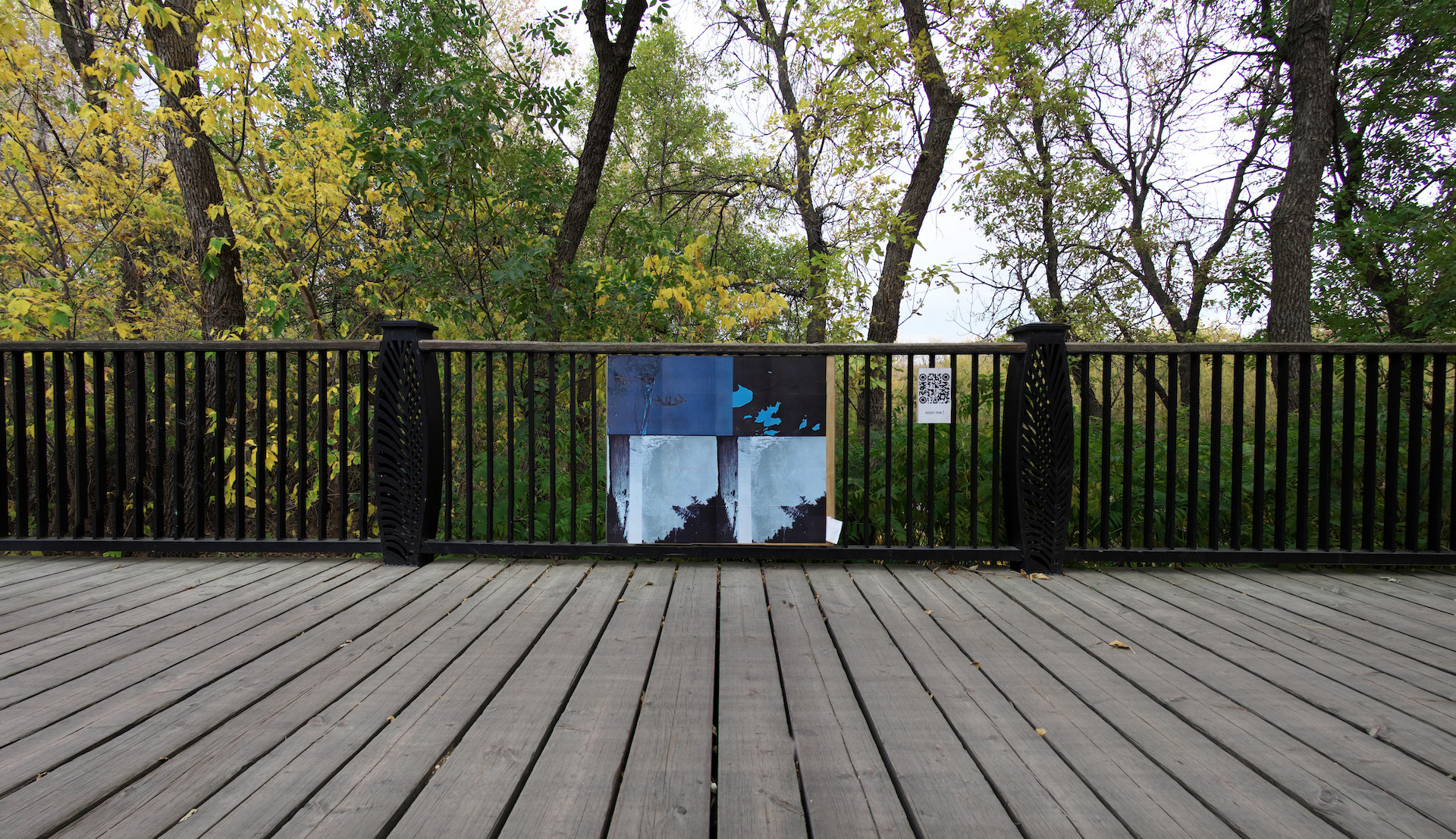 Installation view of Shimmering